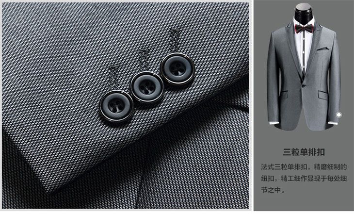 西服單排三?？墼O計